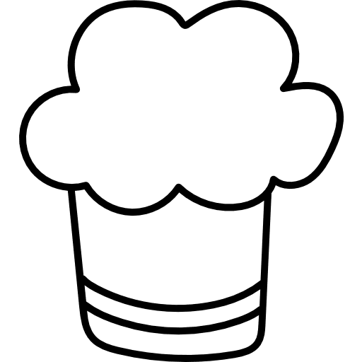 Hat cooking fashion food icon