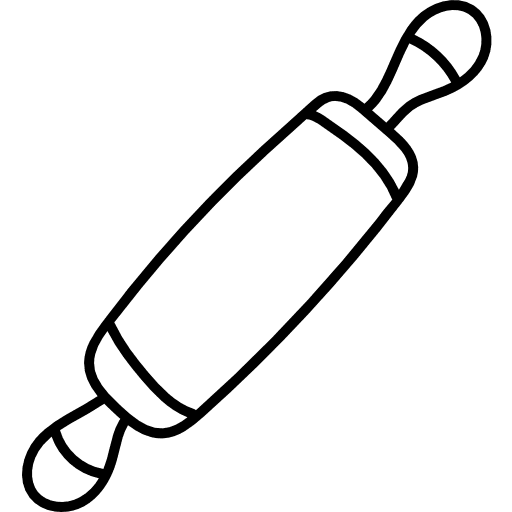 Roller kitchenware food and restaurant utensils icon