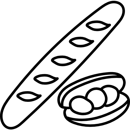 Baguette food bread baguette icon