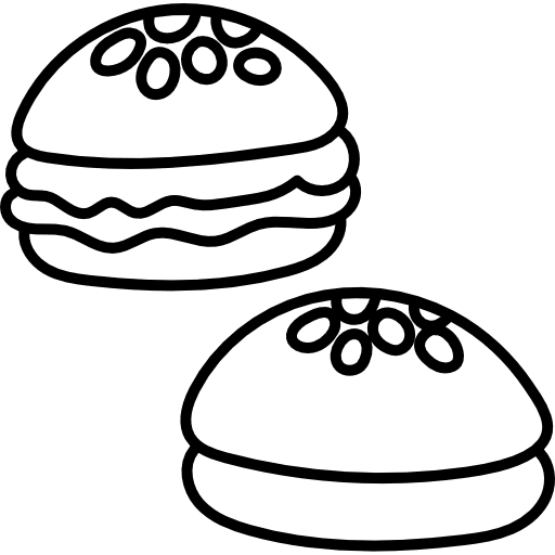 Bun burger bun bread icon