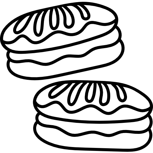 Eclair dessert eclair food and restaurant icon