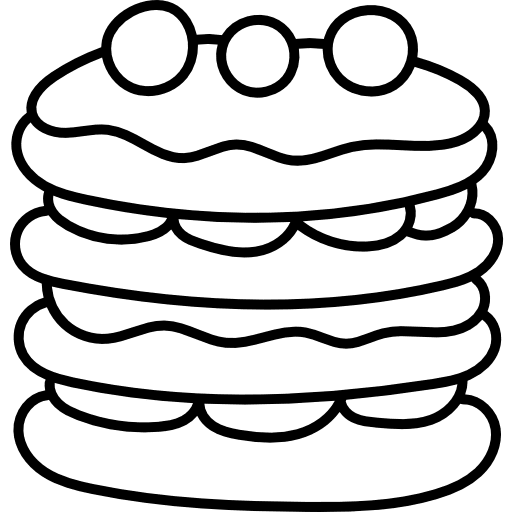 Pancake pancakes sweet food and restaurant icon