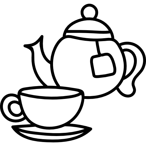 Tea tea cup teapot kitchen icon