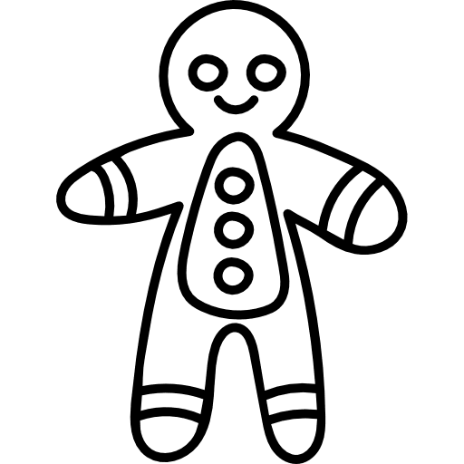 Gingerbread cookie food sweet icon