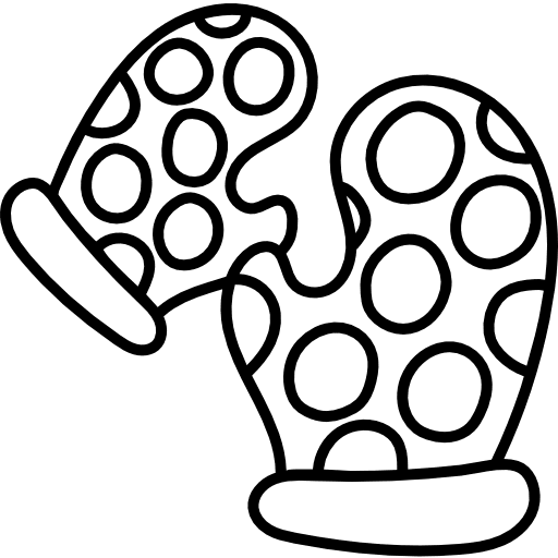 Oven glove kitchen pack hot kitchen utensils icon