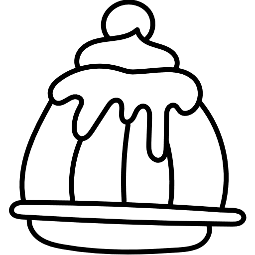 Pudding food sweets dessert icon