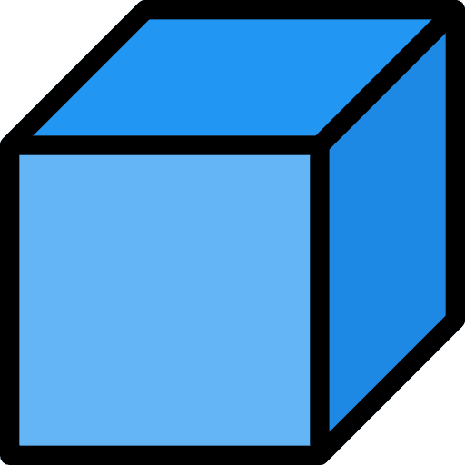 Cube shapes interface cube icon