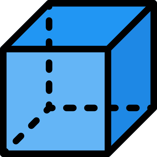 Cube squares shapes and symbols interface icon
