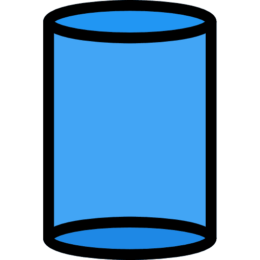 Cylinder geometry polygonal shapes icon