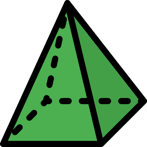 Pyramid mystic pyramid geometry icon