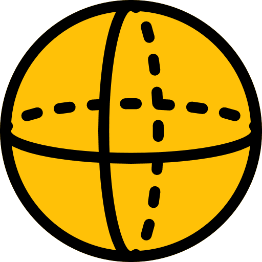 Sphere shapes and symbols circular shapes icon