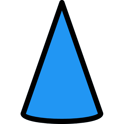 Cone interface graphic design shapes and symbols icon