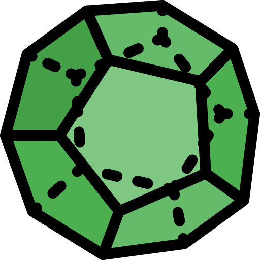 Dodecahedron geometry dodecahedron shapes and symbols icon