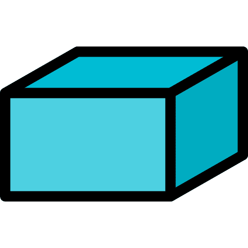 Hexahedron polygonal geometry shapes and symbols icon