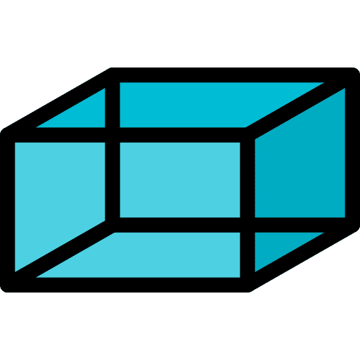 Hexahedron shapes geometry polygonal icon