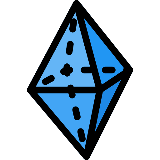 Octahedron shapes and symbols interface shapes icon