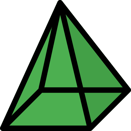 Pyramid esoteric shapes and symbols geometry icon