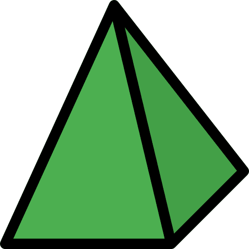 Pyramid geometry mystic symbols icon