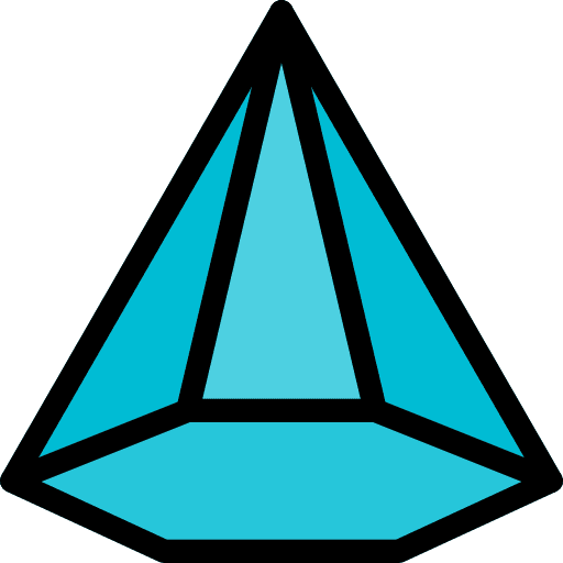 Cone graphic tool shapes and symbols shapes icon