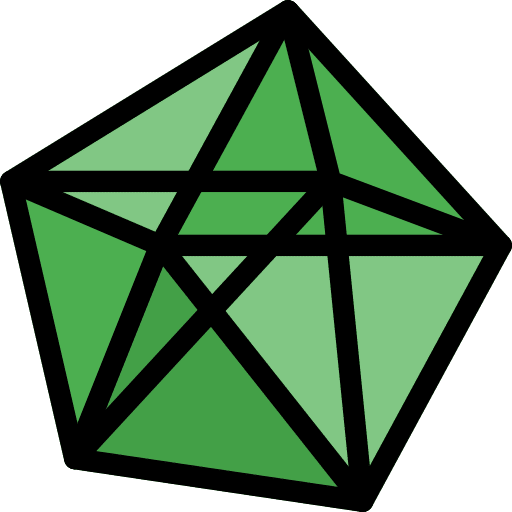Dodecahedron geometry shapes and symbols dodecahedron icon