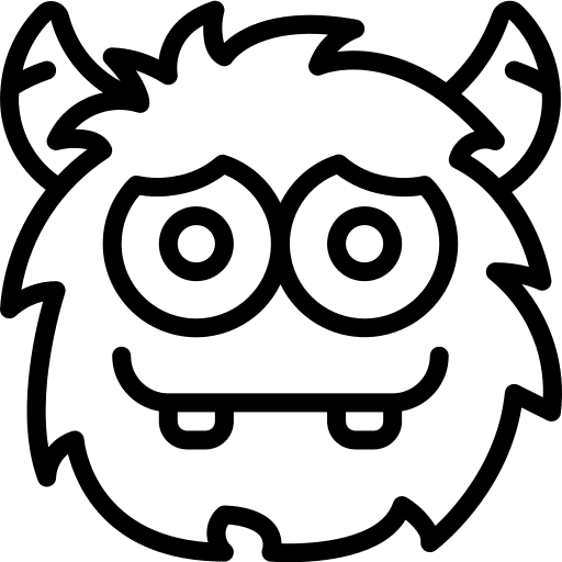 Monster scary monster terror icon