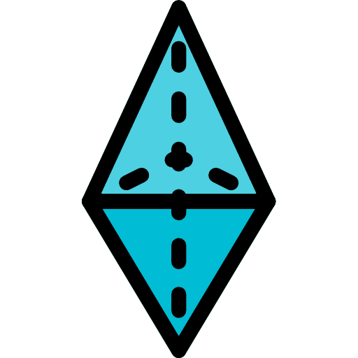 Tetrahedron polygon tetrahedron geometry icon