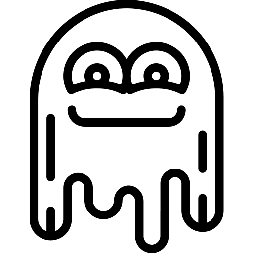 Monster spooky fear avatar icon