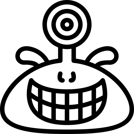 Cyclops horror scary monster icon