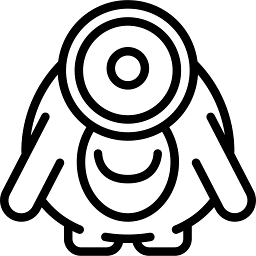 Cyclops terror scary fear icon