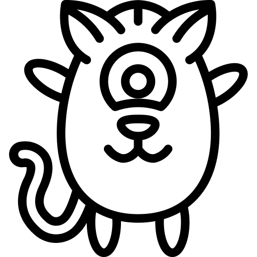 Monster fear cat monsters icon