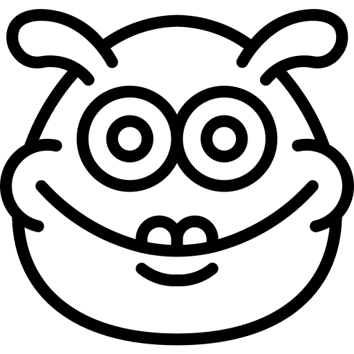 Monster fear terror avatar icon