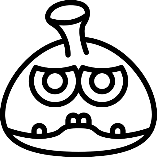 Monster halloween scary avatar icon