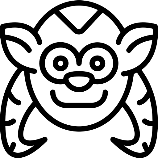 Monster horror scary fear icon