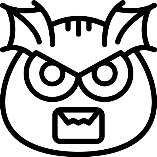 Monster miscellaneous terror spooky icon