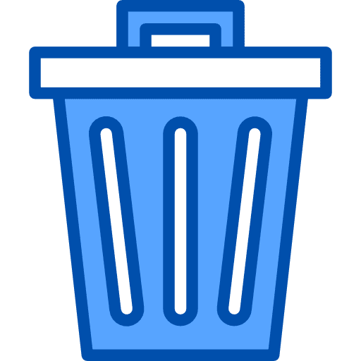 Bin rubbish bin rubbish can trash bin icon