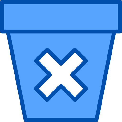 Trash trash shapes and symbols interface icon