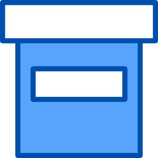 Box archive data storage storage icon
