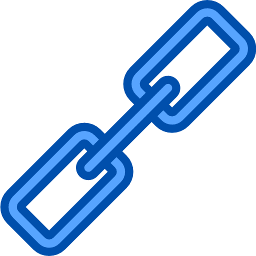 Link connected chained interface icon