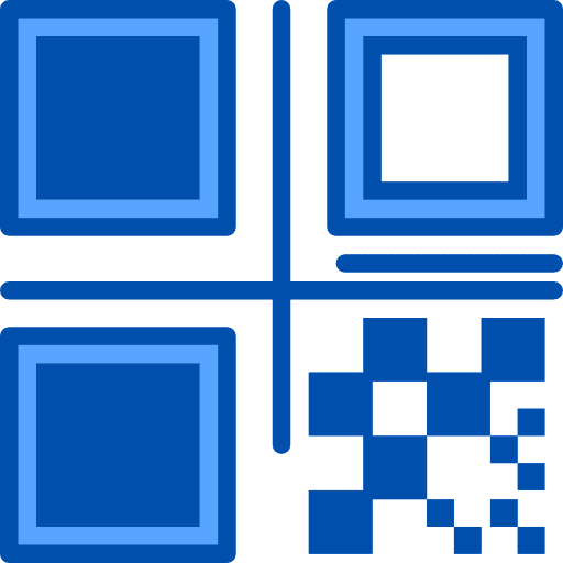 Qr code commerce and shopping shipping and delivery blackberry icon