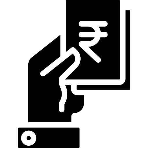 Cash hand business commerce and shopping icon