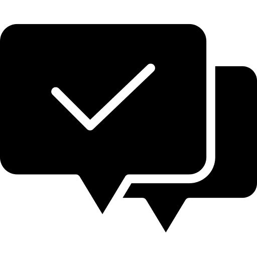 Chat speech bubble communications seo and web icon