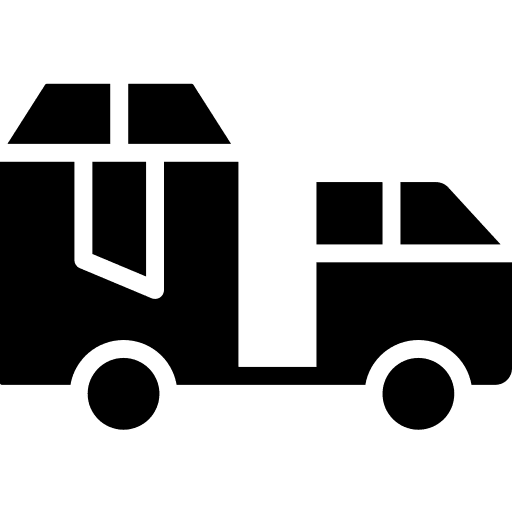 Logistics delivery over wheels logistic delivery icon