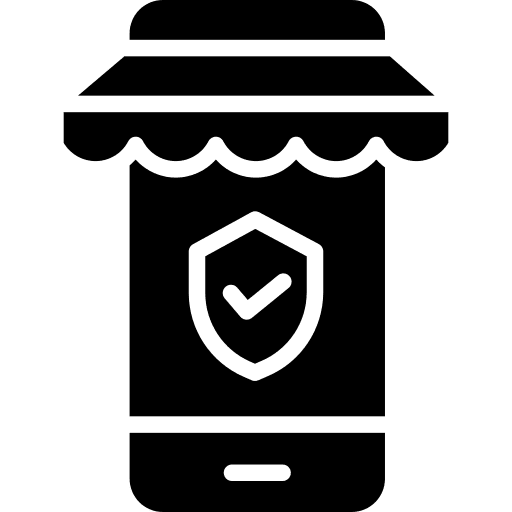 Secure shopping shopping secure shopping commerce and shopping icon