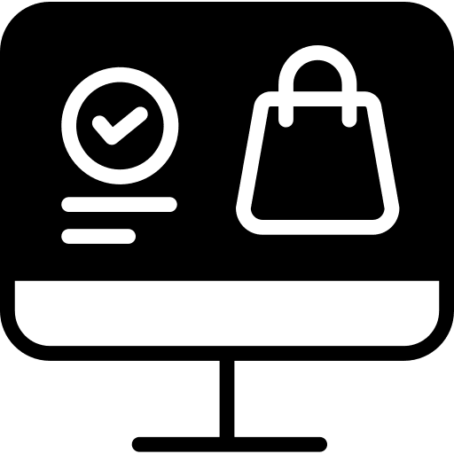 Ecommerce internet commerce and shopping cellphone icon