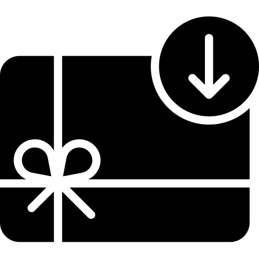 Gift card payment method debit card commerce and shopping icon