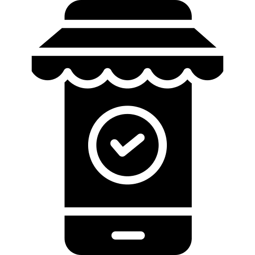 Shopping online phone mobile shopping online icon