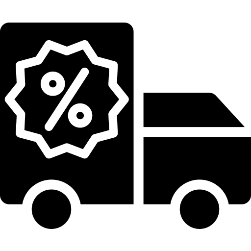 Delivery truck shipping and delivery cargo truck deliver icon