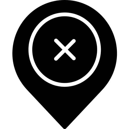 Location cancel interface location icon