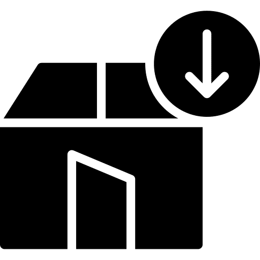 Package logistics delivery tools and utensils boxes icon