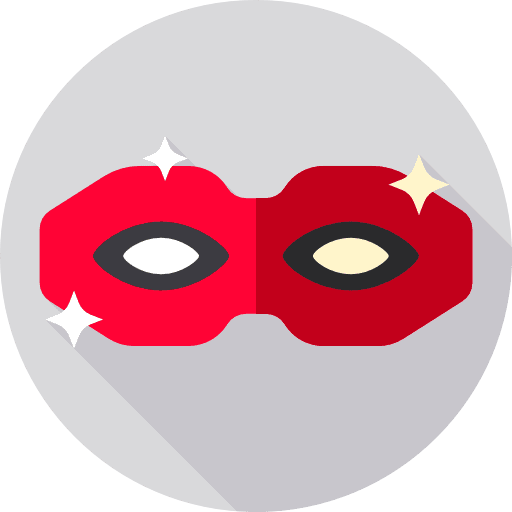 Mask fashion superhero mask icon